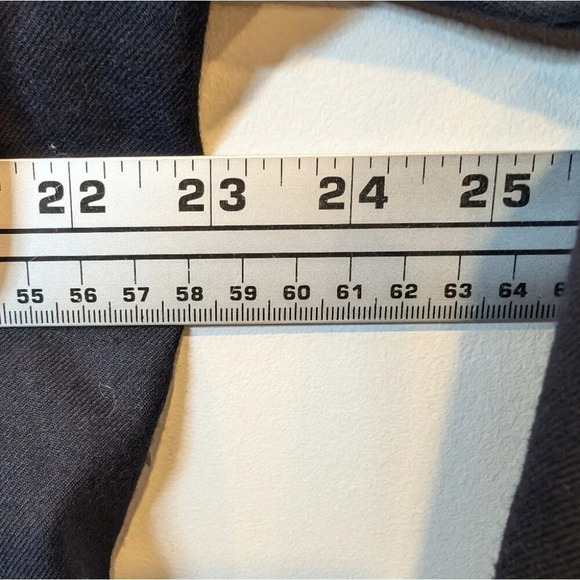 Hyde Park for Moores Dark Navy Two Button Blazer Men 46 Long Tall Gold Detail - Picture 9 of 13